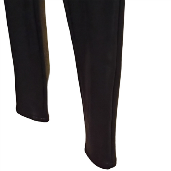 Express Black Faux Leather Pants. Size Small. Great Zippers For Extra Fun. - Picture 3 of 12